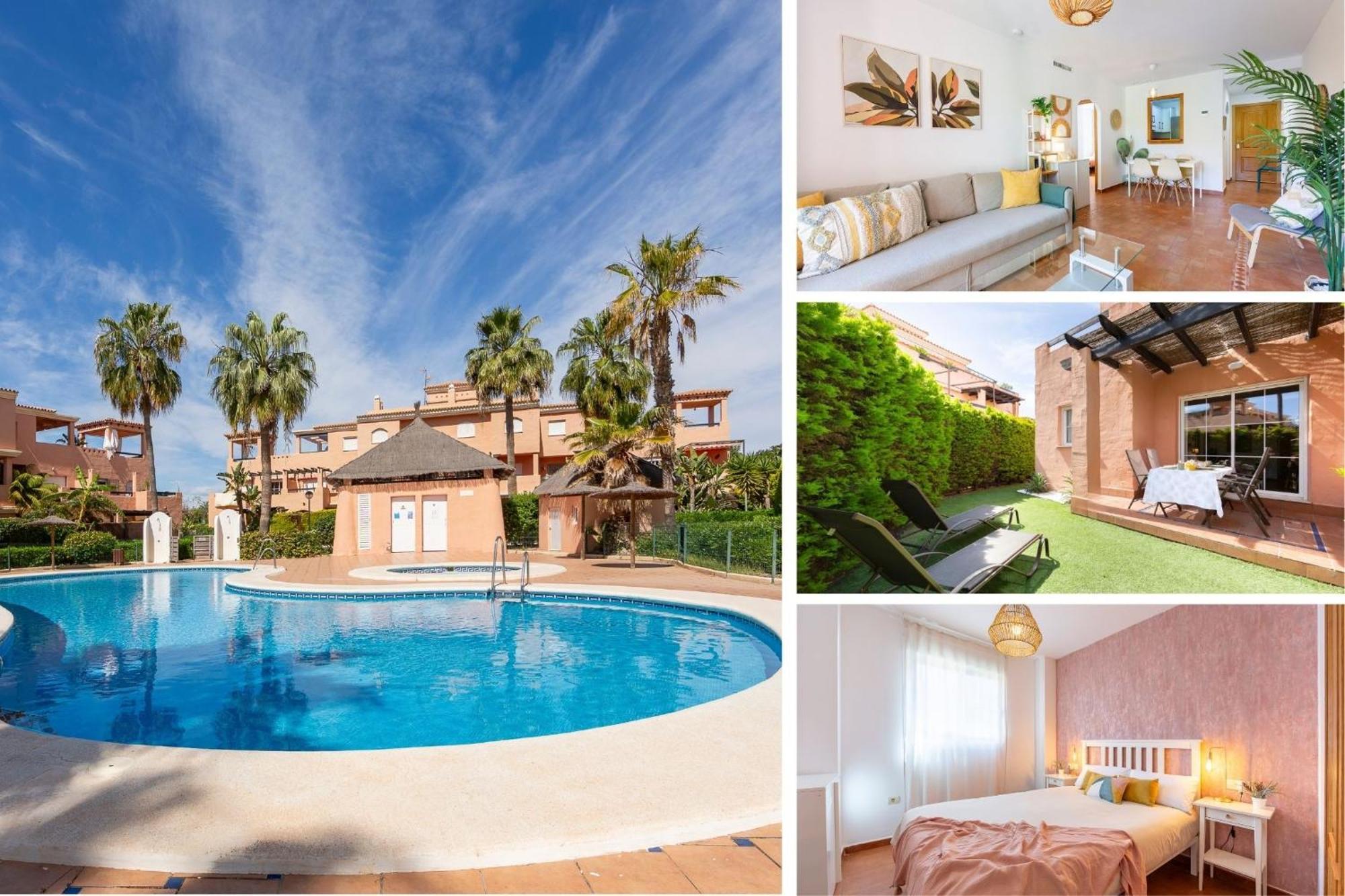 Jardin Privado # Netflix # Playa A 8Min # Wifi # Familia # Apartamento Бера Екстер'єр фото